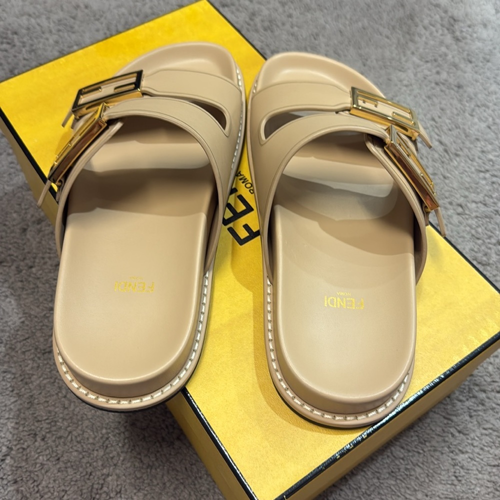 Fendi F Buckle Sandals - Picture 6 of 9